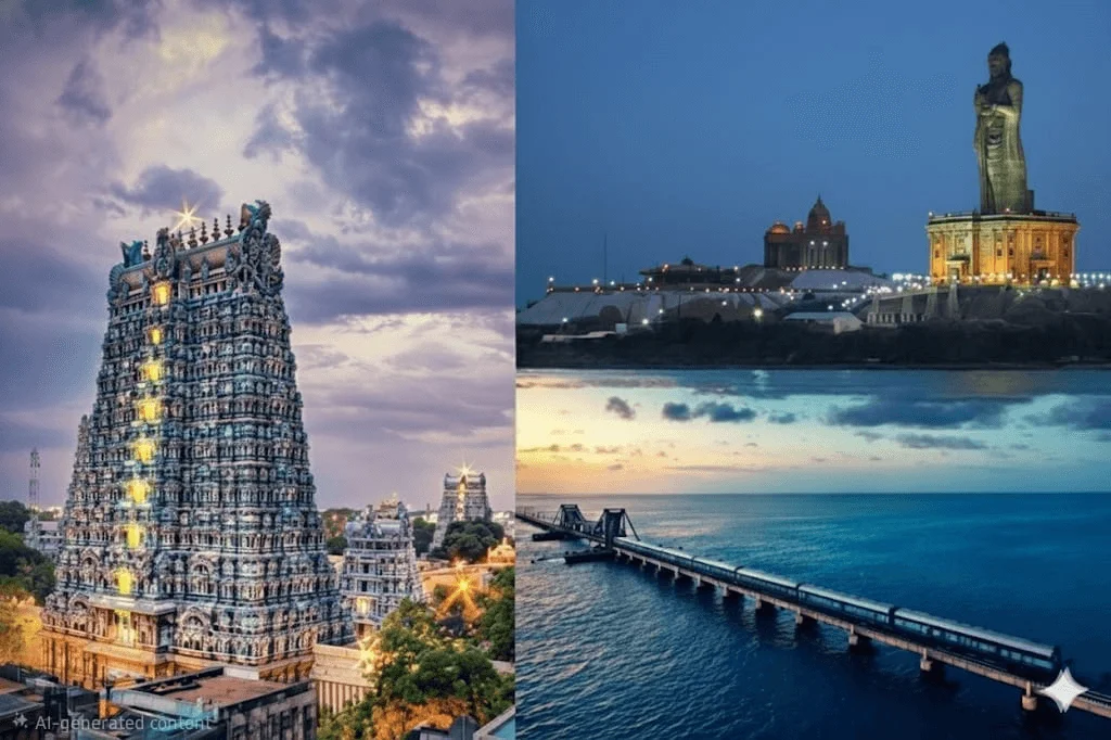 Madurai Rameswaram Kanyakumari Trivandrum